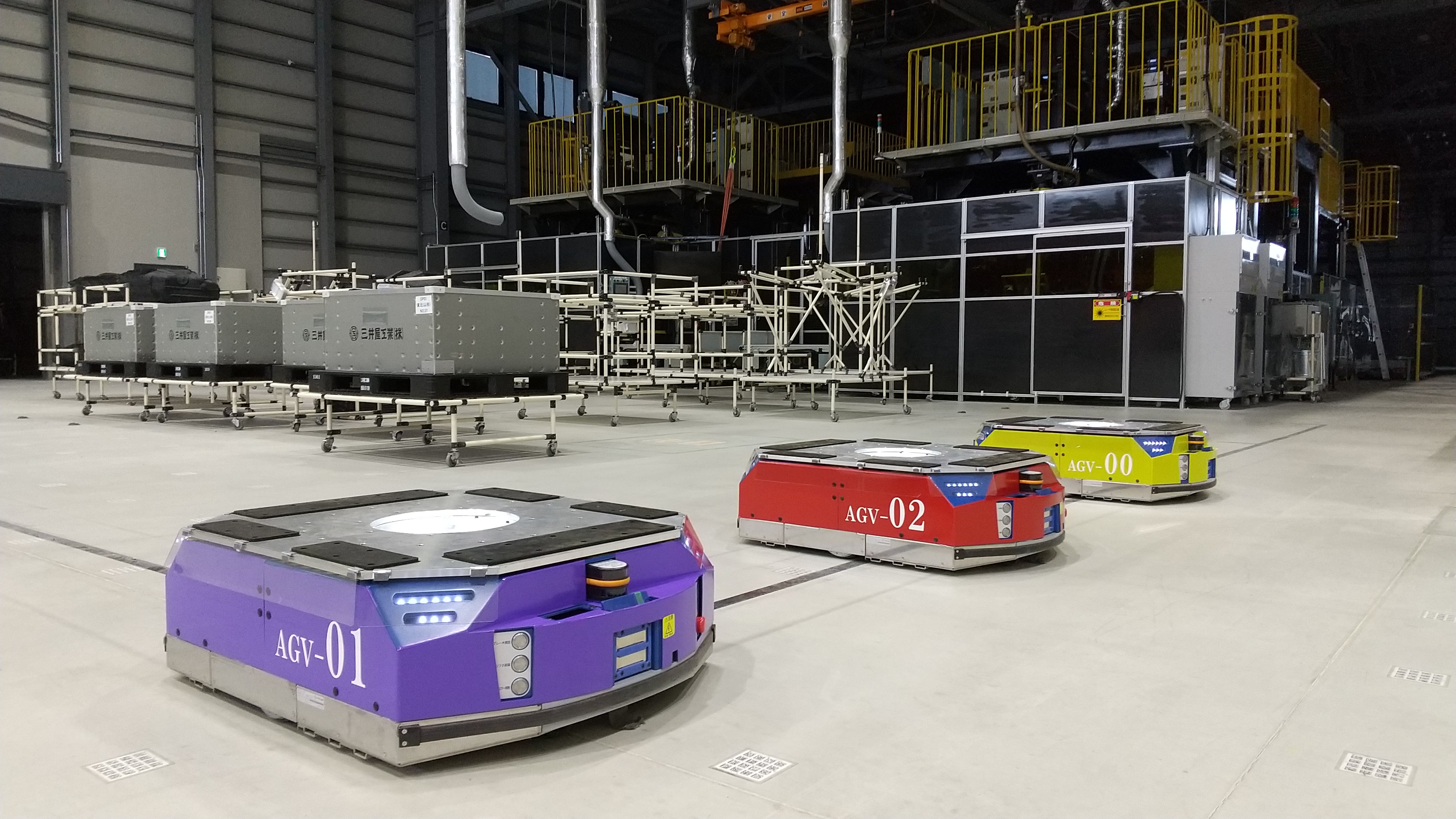 三井屋工業株式会社 東北工場が生産性向上のため、搬送用ロボットを導入